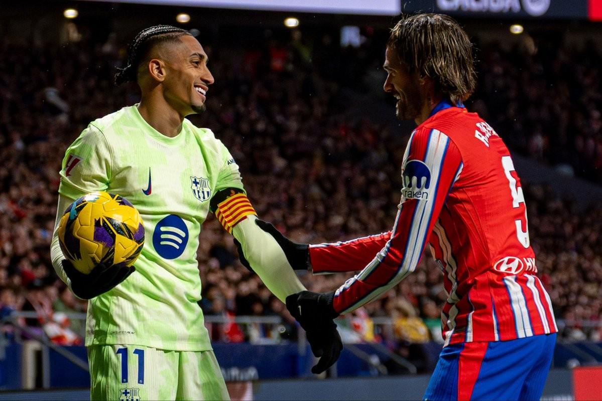 开云官方网站-拉菲尼亚近9次对阵马竞1球6助攻，近8次对马竞首发6场参与进球